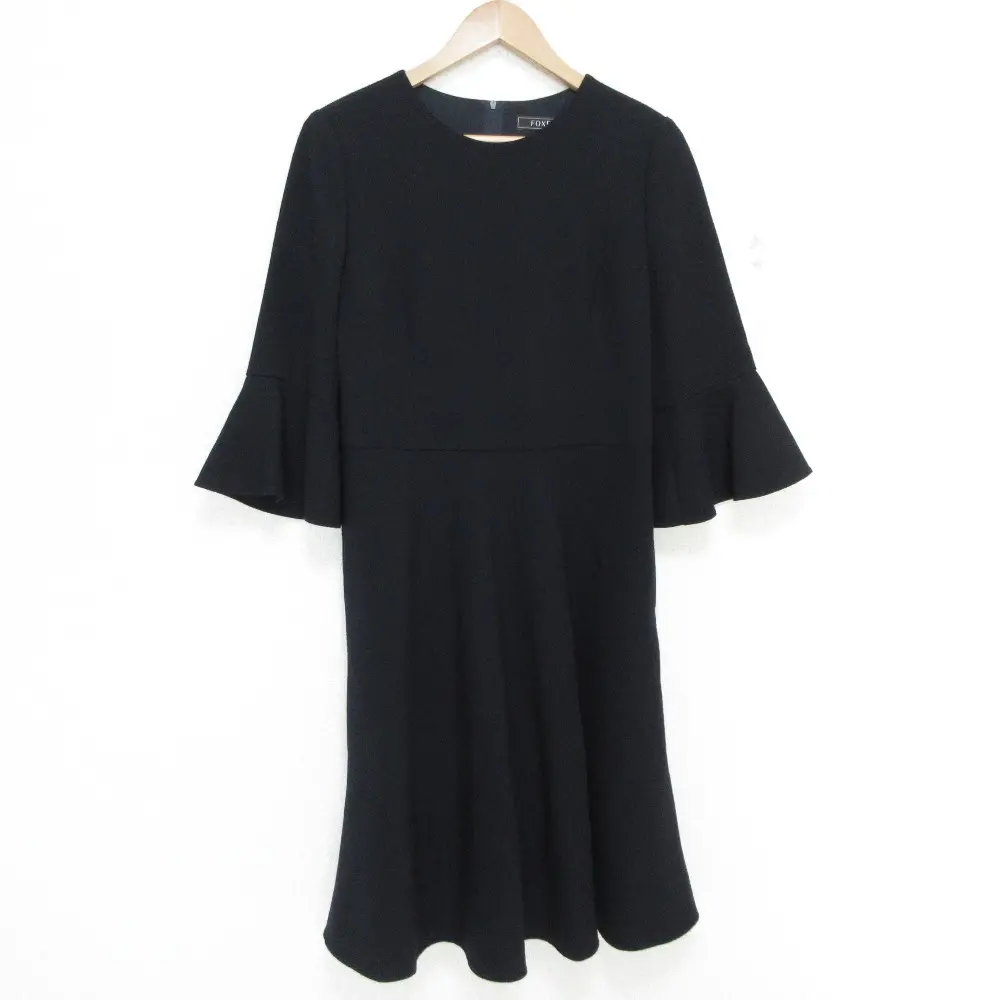 FOXEY フォクシー リズムフレアドレス ワンピース 38236 42 ブラック