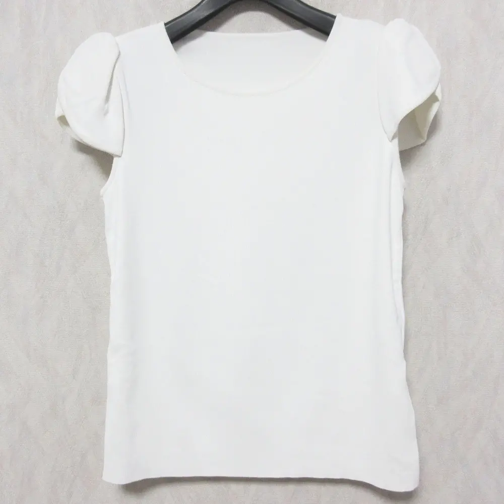 FOXEY フォクシー Tulip Tops チューリップトップス ショートスリーブ ニット カットソー 38005 40 ホワイト