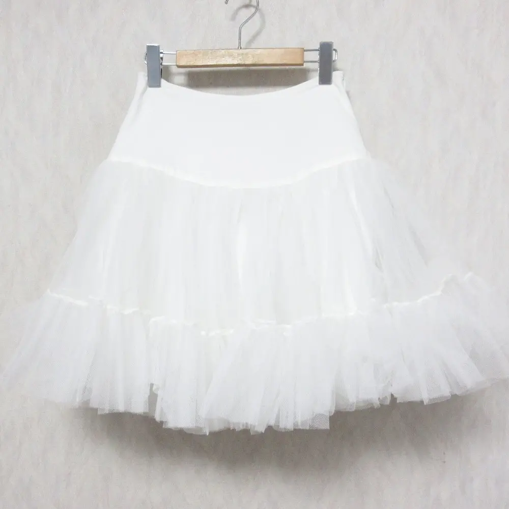 FOXEY フォクシー チュール パニエ ミニスカート 30643 38 ホワイト