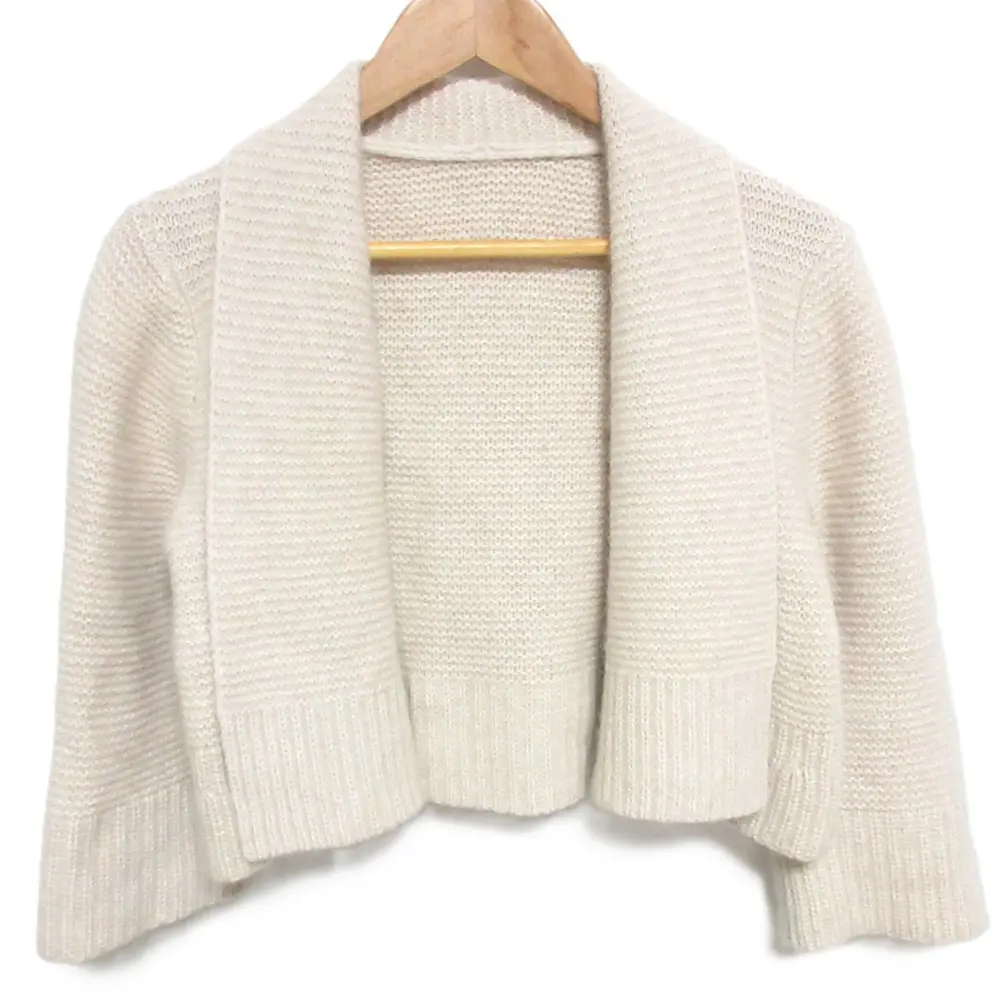 FOXY フォクシー ラクーンウール ボタンレス ニットジャケット ボレロ カーディガン 40107 38 ベージュ