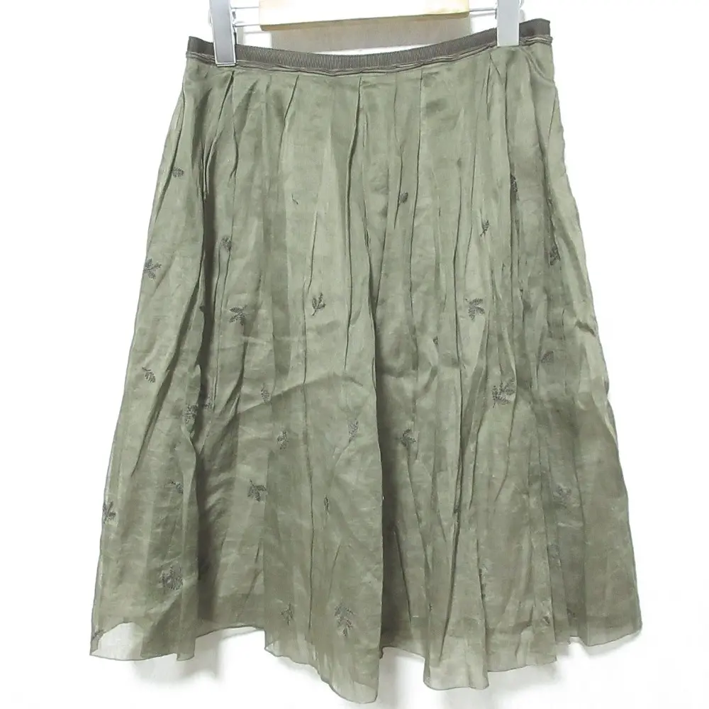 FOXEY フォクシー カットワークスカート フレアスカート 23816 40 ブラウン系