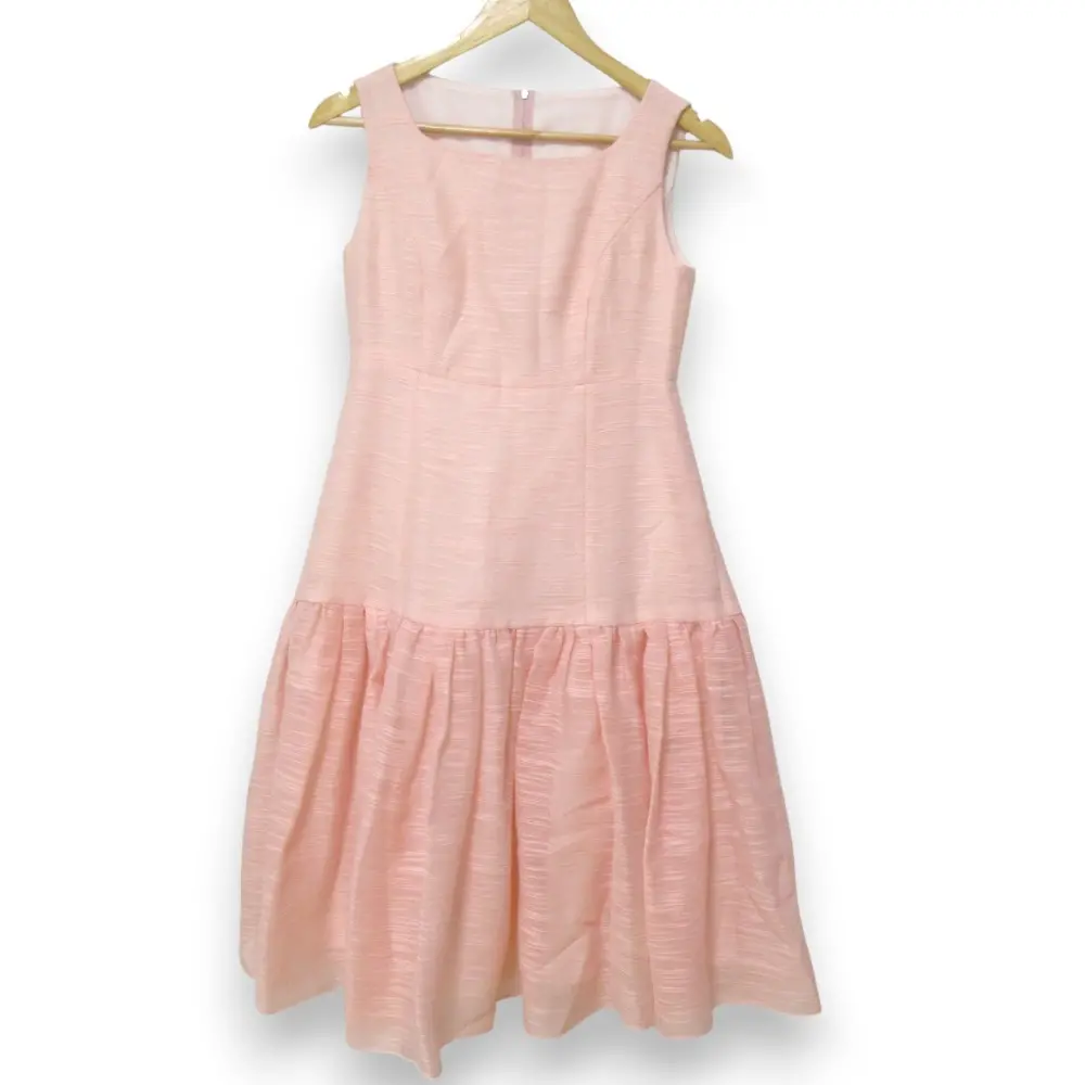 FOXEY フォクシー 2024年製 Dress Cotton Candy ノースリーブ ドレス ワンピース  44691 38 フレンチコーラル ピンク