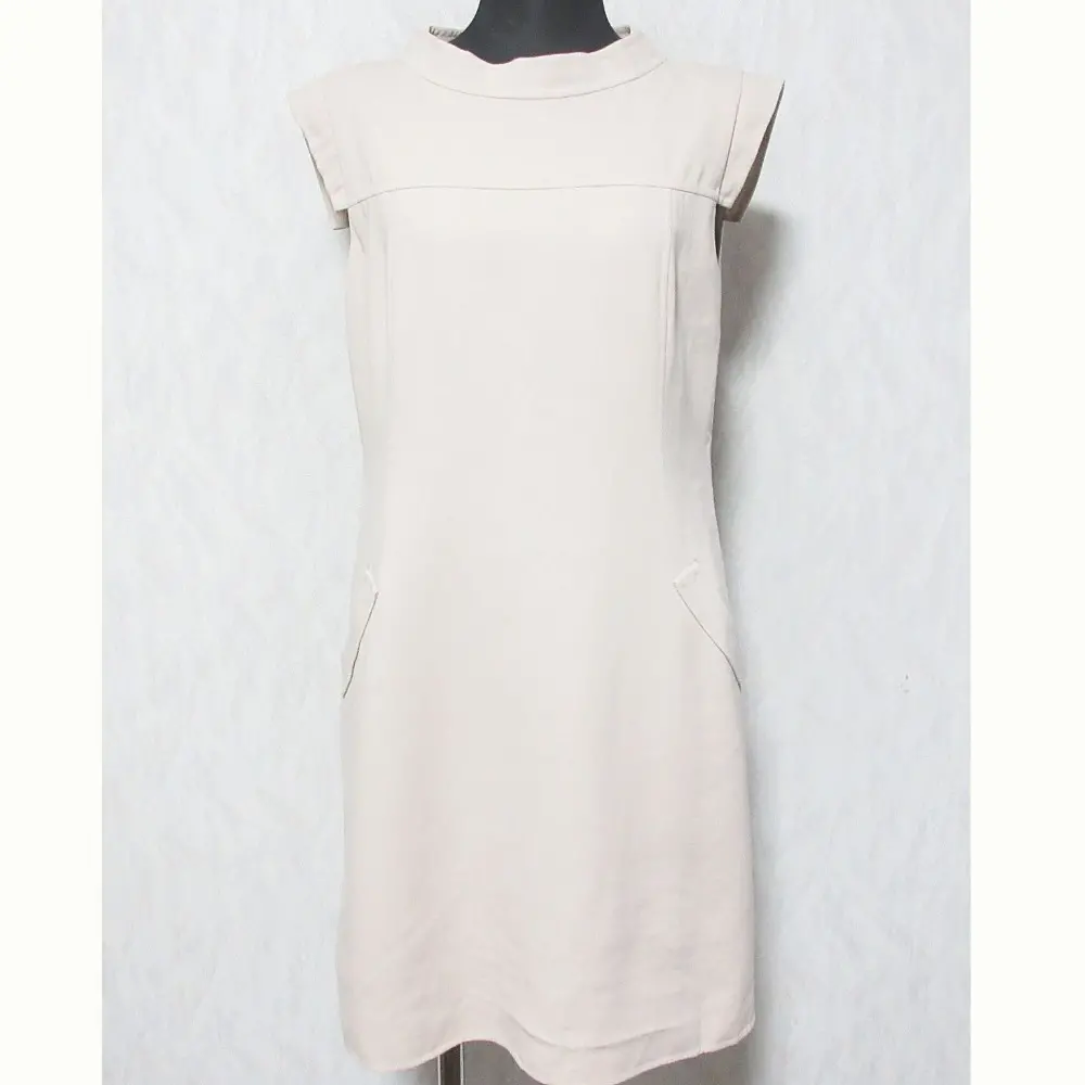 FOXEY フォクシー ストレッチ ノースリーブ ワンピース 30076 サイズ40 ピンクベージュ