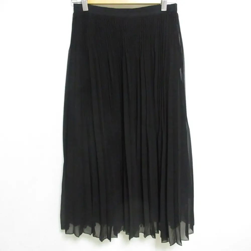 FOXEY フォクシー Inclusion インクルージョン ミモレ丈 シアー プリーツスカート 41144 38 ブラック