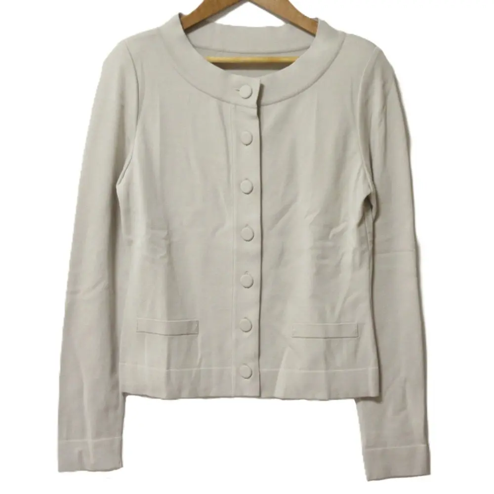 FOXEY フォクシー Lady Compact レディコンパクト ロングスリーブ カーディガン 33780 サイズ40 ベージュ