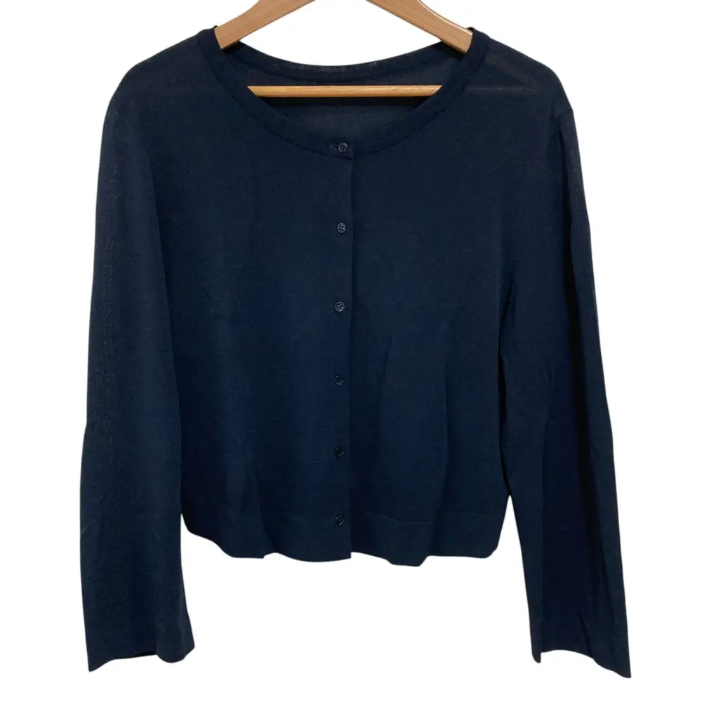 FOXY フォクシー アッパースタンダード カーディガン 36823 サイズ42 ネイビー