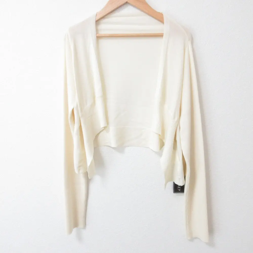 FOXEY フォクシー Cardigan Petal カーディガン ボレロ 42971 サイズ40 ホワイト
