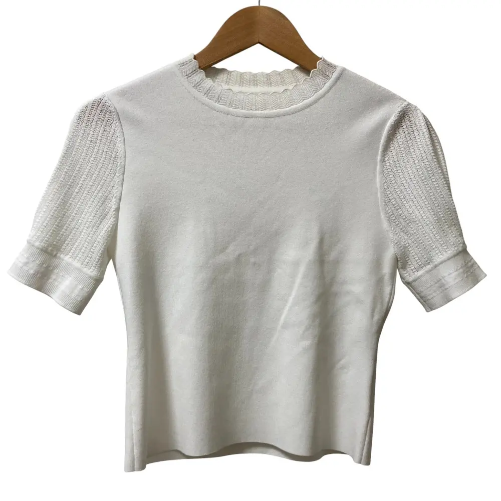 FOXEY フォクシー Marion Sweater ショートスリーブニット 42648 サイズ38 ホワイトの買取実績【2025年8月買取】