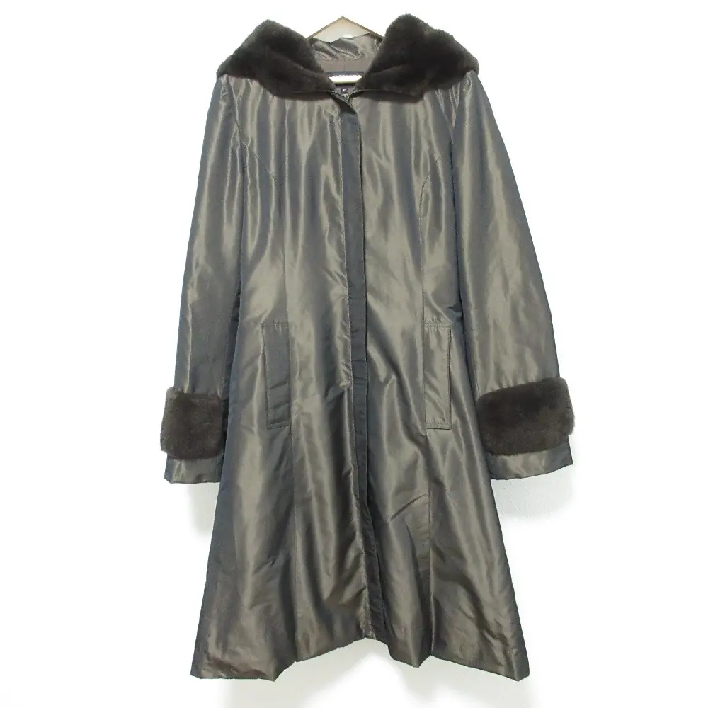 FOXEY フォクシー ヌートリアファー ロングコート 22617 サイズF ブラウン