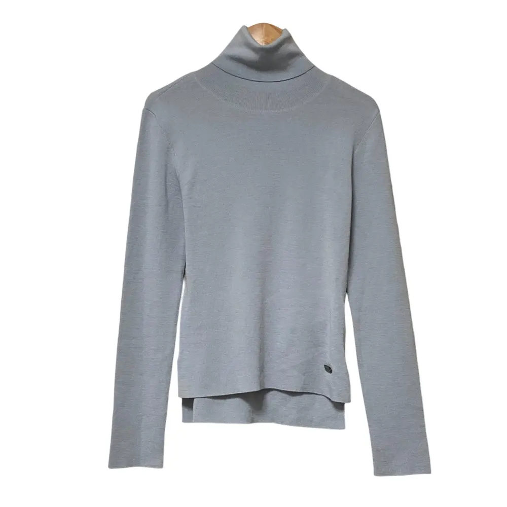 FOXEY フォクシー タートルネック ニット カットソー 34841 サイズ38 サックス