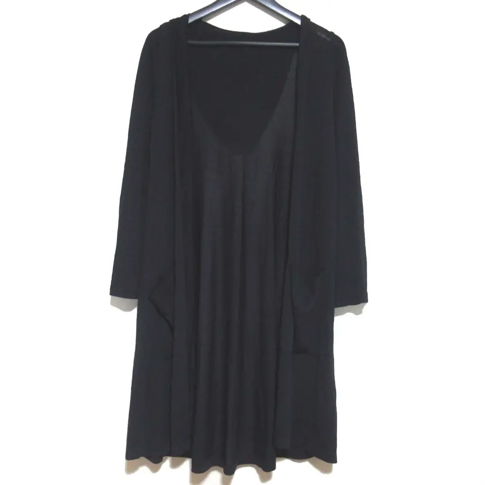 FOXEY フォクシー Cardigan Sylph フロントオープン フーディー ロング ニットカーディガン 42125 ダークネイビー