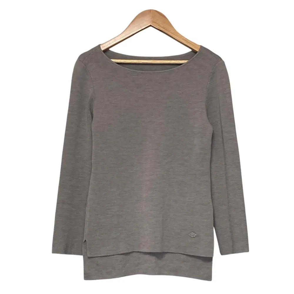 FOXEY フォクシー Audrey オードリー ウールニット カットソー 34699 サイズ38 グレージュ