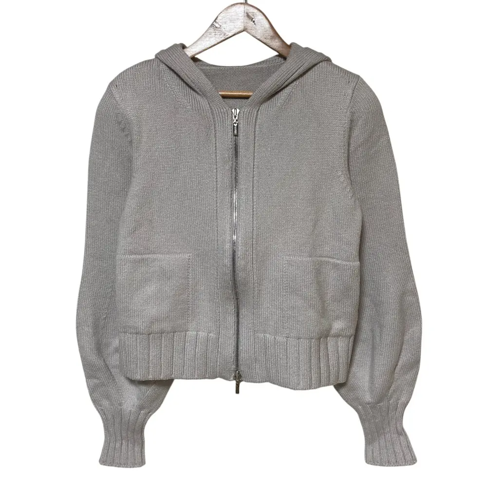 FOXEY フォクシー Lounge Hoodie ニットパーカー 39923 サイズ38 グレー