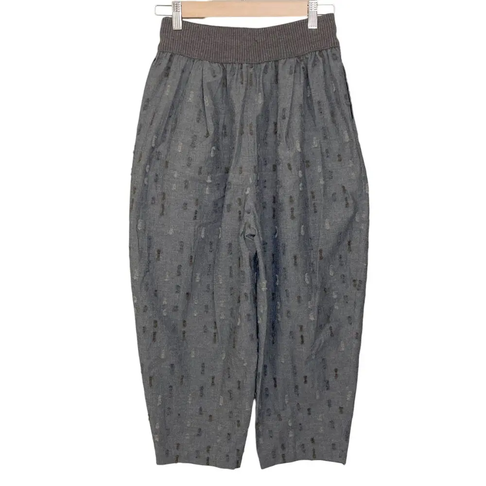FUGAFUGA フーガフーガ 佐藤繊維 イージーテーパードパンツ サイズF グレー
