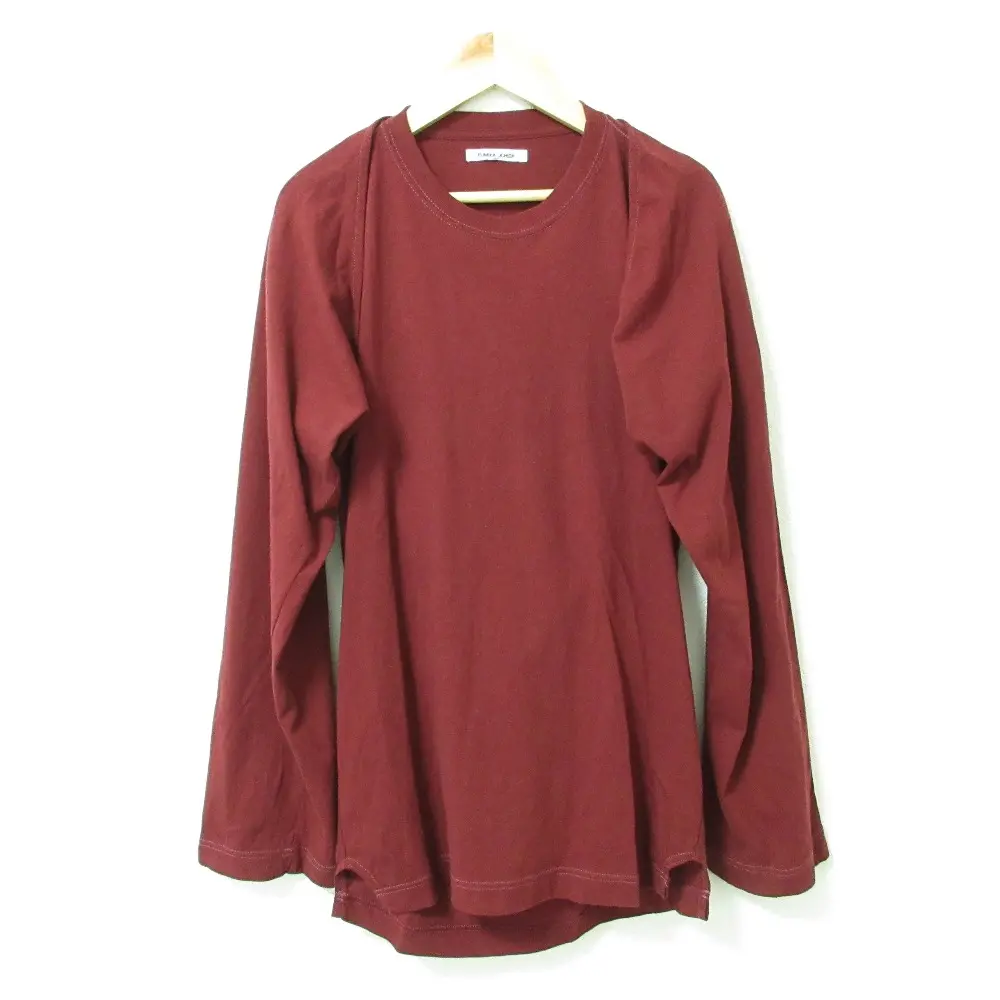 FUMIKA_UCHIDA フミカウチダ 2WAY SEPARATE LONG-SLEEVE TEE セパレート ラウンドネック 長袖 カットソー FU-N-CS005 36 ボルドー