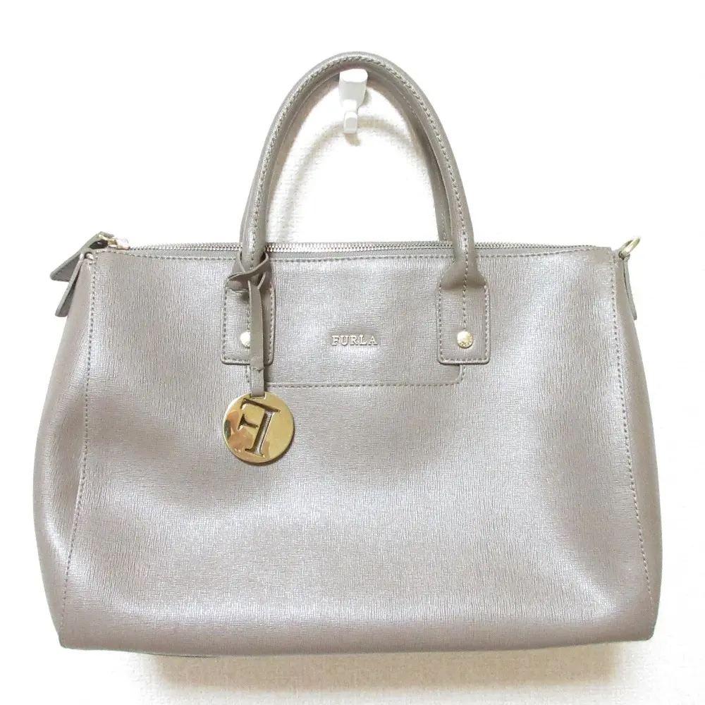 FURLA フルラ LINDA M SATCHEL リンダ M サッチェル 2WAY ハンドバッグ ショルダーバッグ モカ