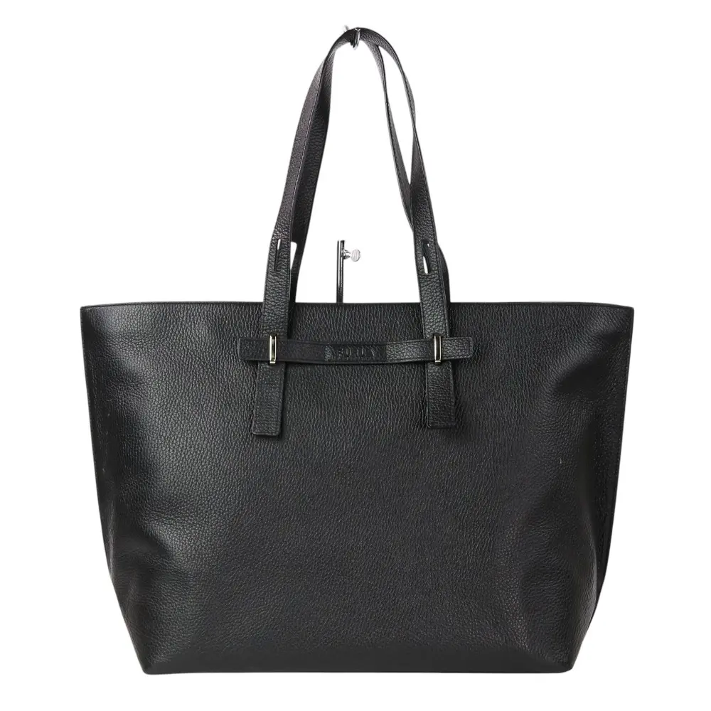 FURLA フルラ Giove ジョベ トートバッグ L レザー レクタンギュラーシルエット ブラック