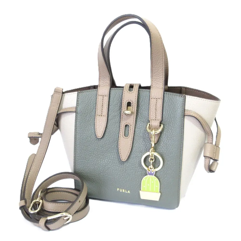 FRULA フルラ　バッグ　ショルダー　2way アリスアリーチェ A4 FURLA フルラ Alice アリーチェ レザー 2WAY スクエア ショルダー