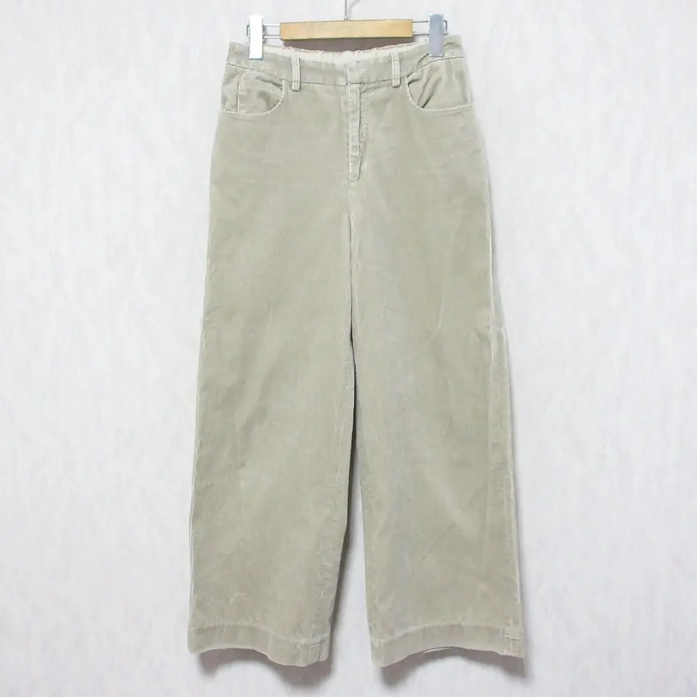GALERIE VIE ギャルリーヴィー トゥモローランド ワイドコーデュロイパンツ ベージュ