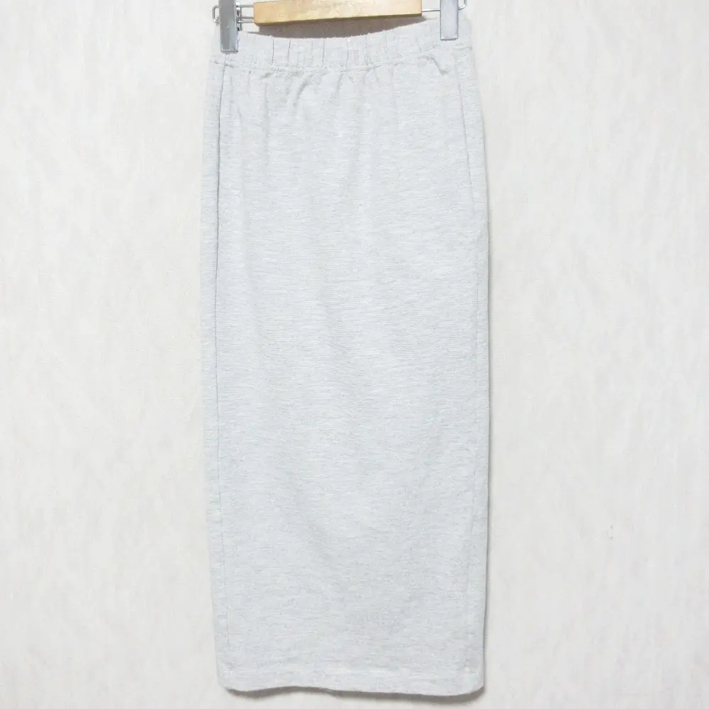 23SS GALERIE VIE ギャルリーヴィー ライトスラブジャージー Iラインロングスカート 32 グレー