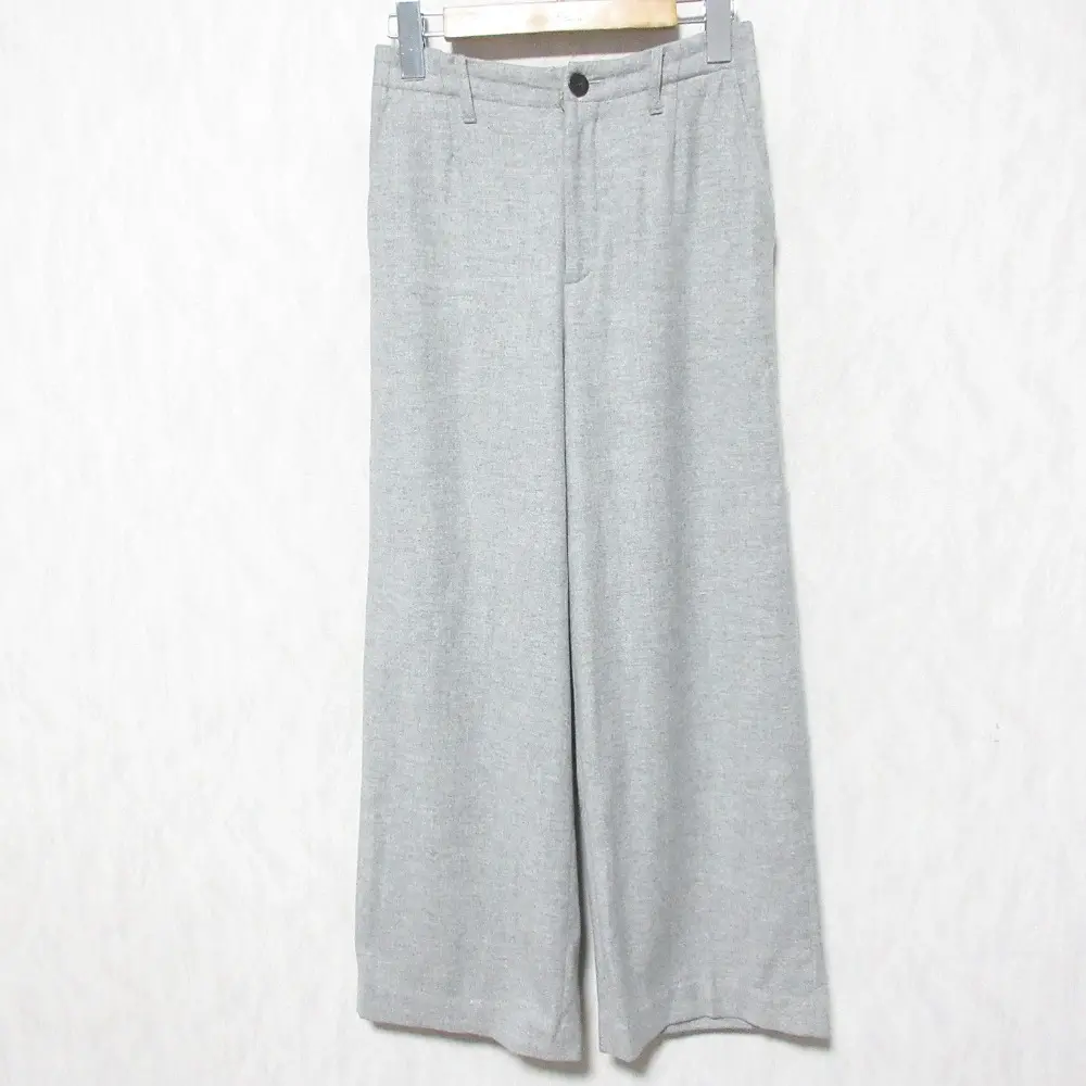 21AW GALERIE VIE ギャルリーヴィー トゥモローランド ウールサキソニー ストレートパンツ スラックス 23-04-14-04332 34 グレー