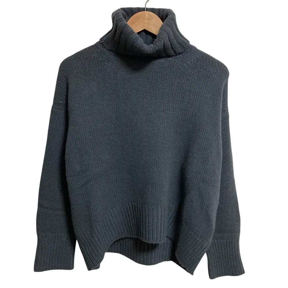 22AW GALERIE VIE ギャルリーヴィー トゥモローランド ファインウールタートルネックプルオーバー ニット S チャコールグレー