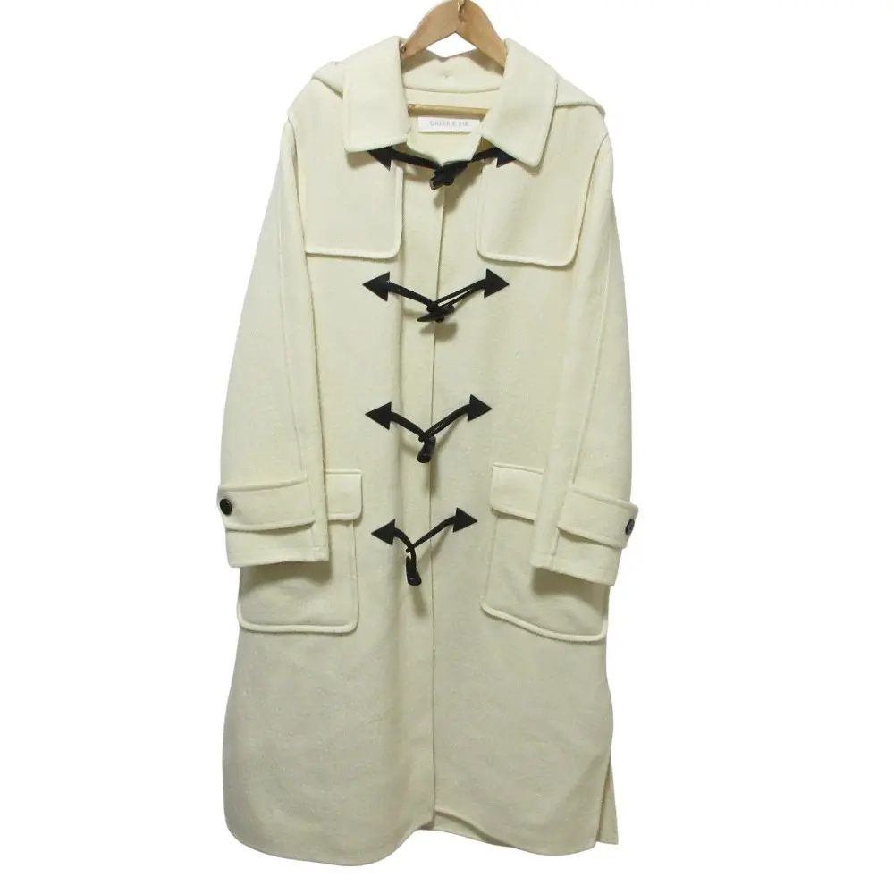 23AW GALERIE VIE ギャルリーヴィー トゥモローランド ランダムウールダッフルコート サイズ34 オフホワイト