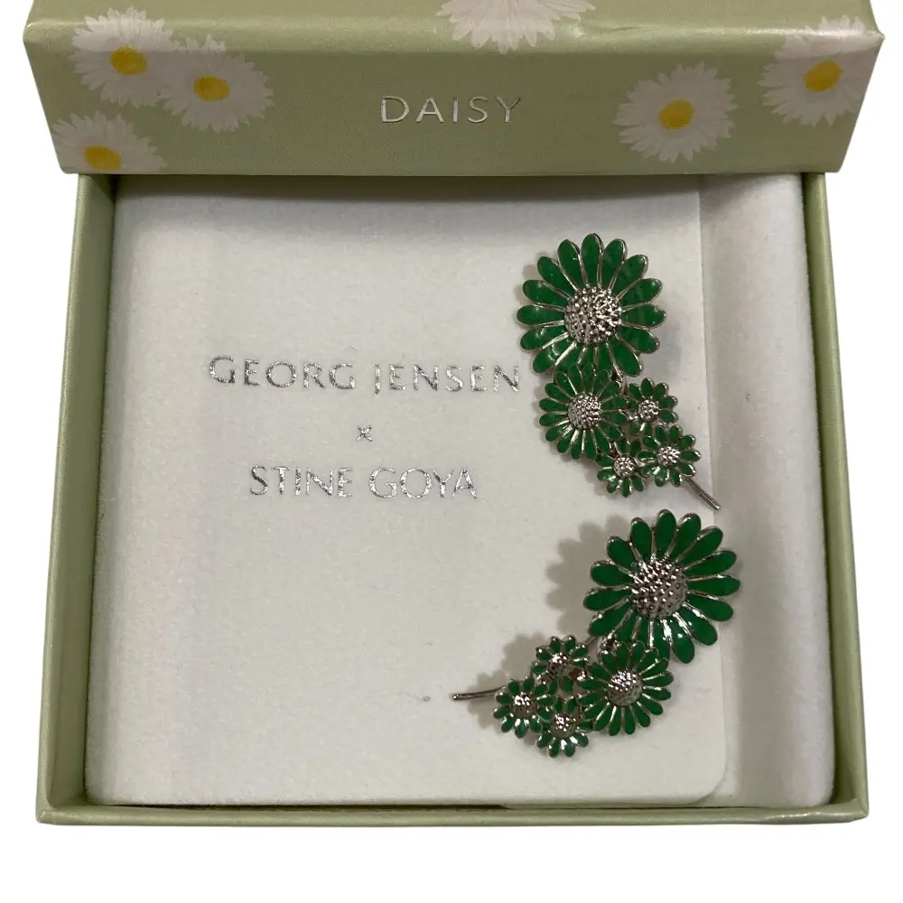 Georg Jensen ジョージゼンセン STINE GOYA DAISY コレクション 925 イヤーカフ グリーンの買取実績【2026年5月買取】