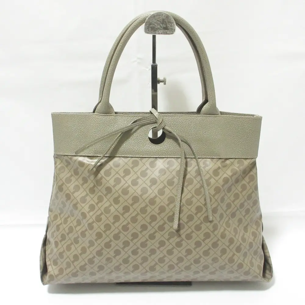 GHERARDINI ゲラルディーニ SOFTY ソフティ 総柄 モノグラム ハンドバッグ トートバッグ GH0291 ブラウン