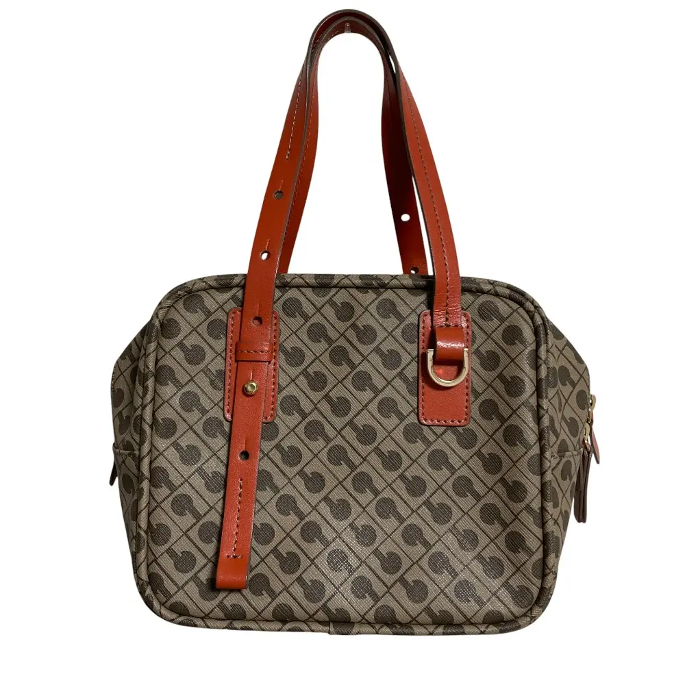 GHERARDINI ゲラルディーニ 2WAY ハンドバッグ ショルダーバッグ グレージュ オレンジ