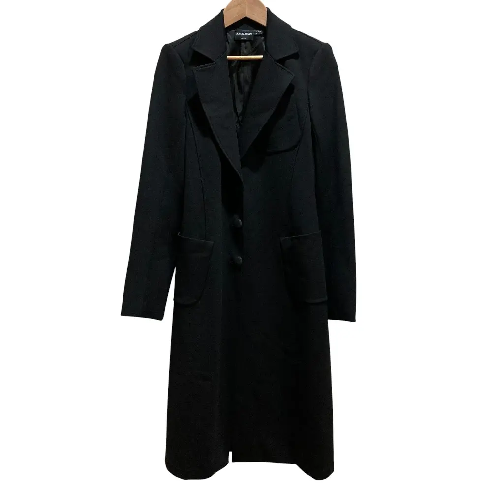 GIORGIO ARMANI ジョルジオアルマーニ フォーマル チェスターコート サイズ38 ブラック