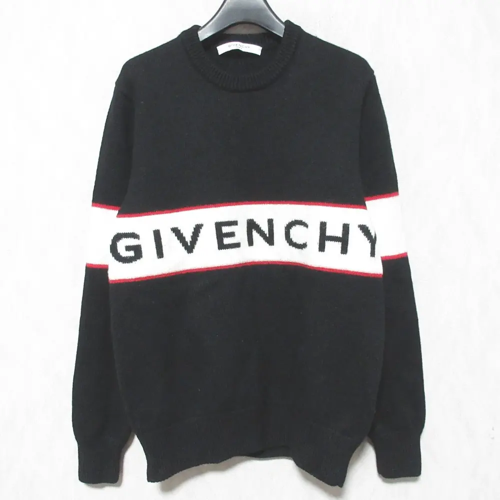 GIVENCHY ジバンシィ ウール ロゴニット セーター BM900G400M サイズM ブラックの買取実績【2025年8月買取】