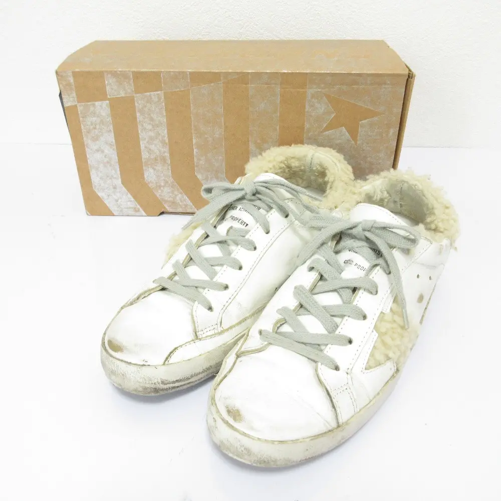 21SS GOLDEN GOOSE ゴールデングース SUPER STAR レザー ダメージ加工
