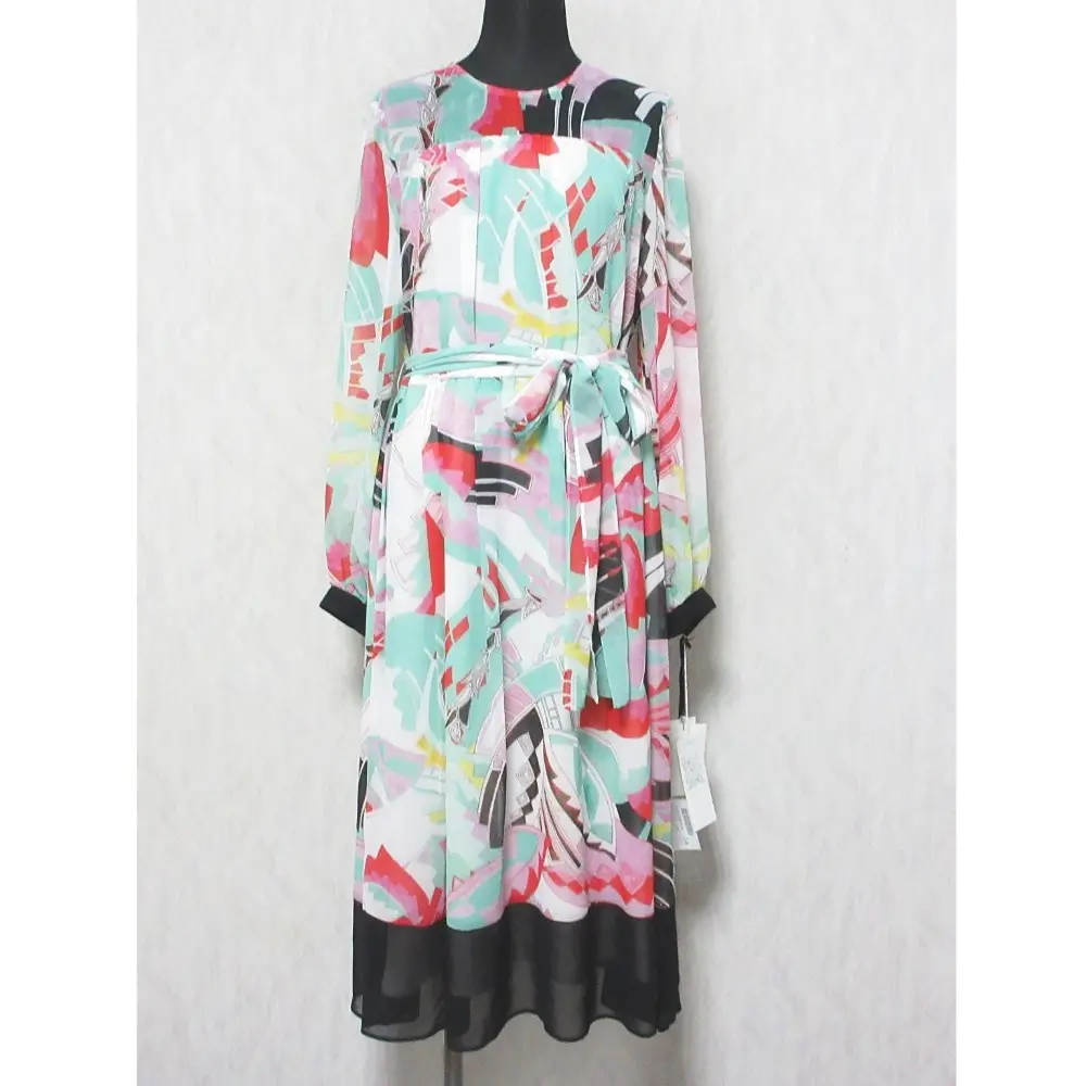 GRACE CLASS グレースクラス グレースコンチネンタル 24SS アールデコリゾートプリントワンピース 0224131013 36 ピンク