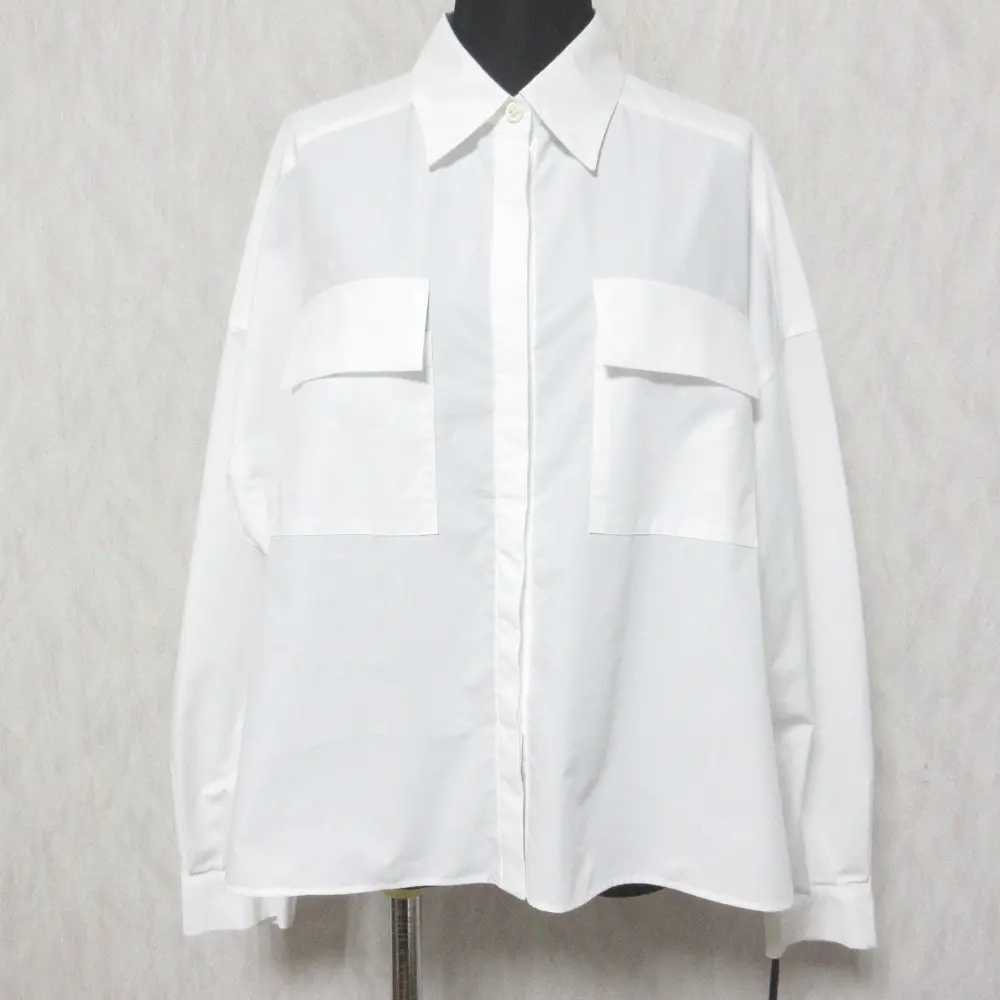 Grace Class グレースクラス グレースコンチネンタル 24SS 無地 バックコンシャスシャツ 0224141231 36 ホワイト