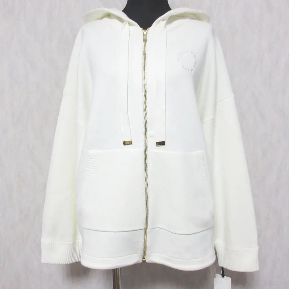 24SS Grace Class グレースクラス グレースコンチネンタル ロゴ刺繍ニットパーカー フーディー 0224153108 36 ホワイト