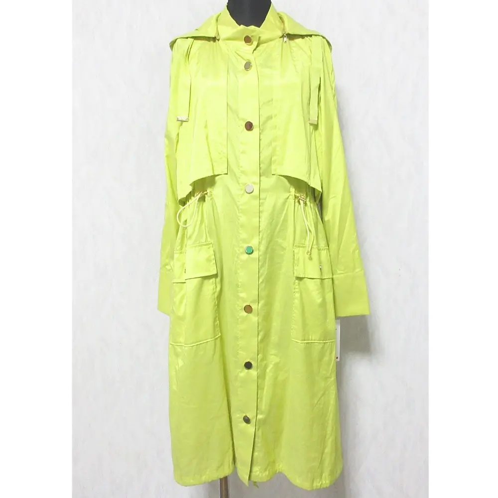 23SS Grace Class グレースクラス グレースコンチネンタル 2WAY ロング丈 ライトフーテッドコート 0223169120 36 イエロー