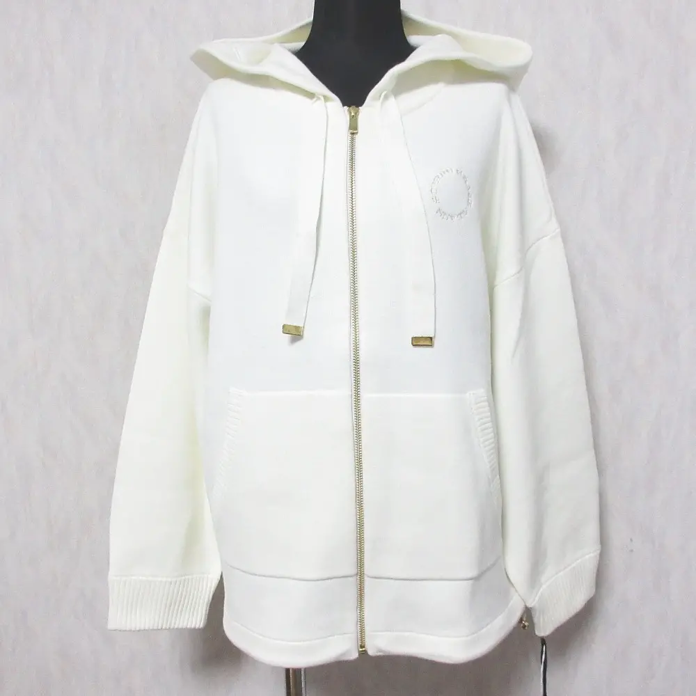 24SS Grace Class グレースクラス グレースコンチネンタル ロゴニット刺繍ニットパーカー 0224153108 36 ホワイト