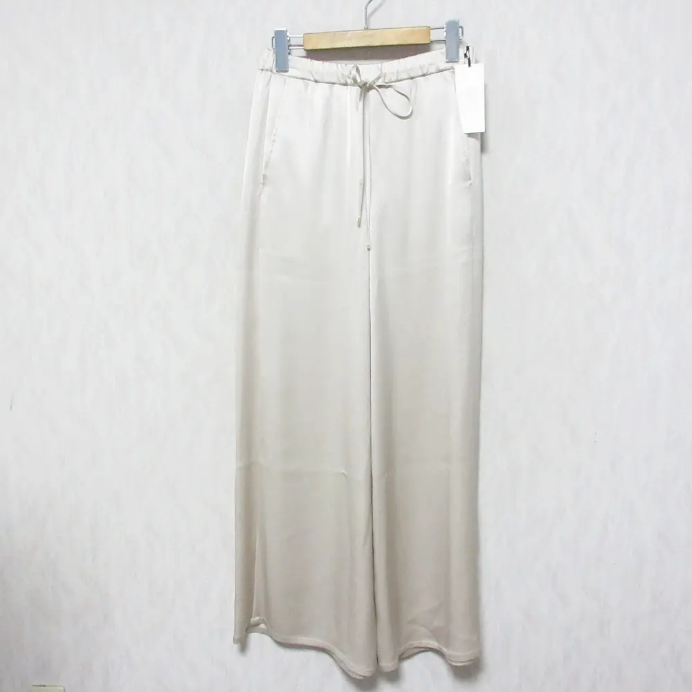 24AW GRACE CLASS グレースクラス グレースコンチネンタル サテンラインイージーパンツ 0224311075 36 ベージュ