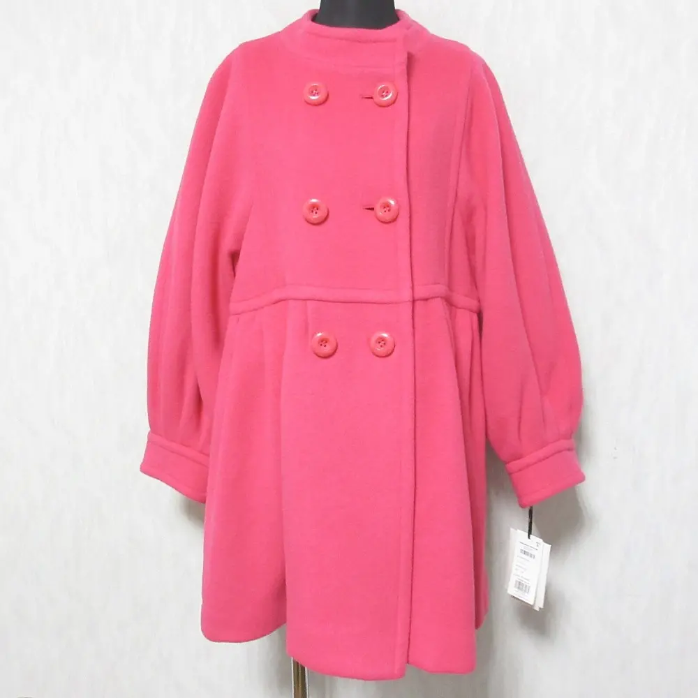 24AW Grace Class グレースクラス グレースコンチネンタル ノーカラー テントラインショートコート 0224369110 36 ピンク