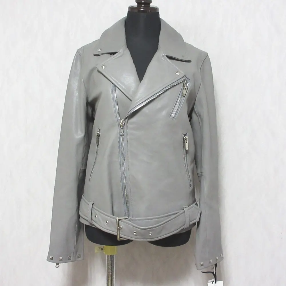 22AW Glace Class グレースクラス グレースコンチネンタル スタッズライダースジャケット 0222304023 36 グレー