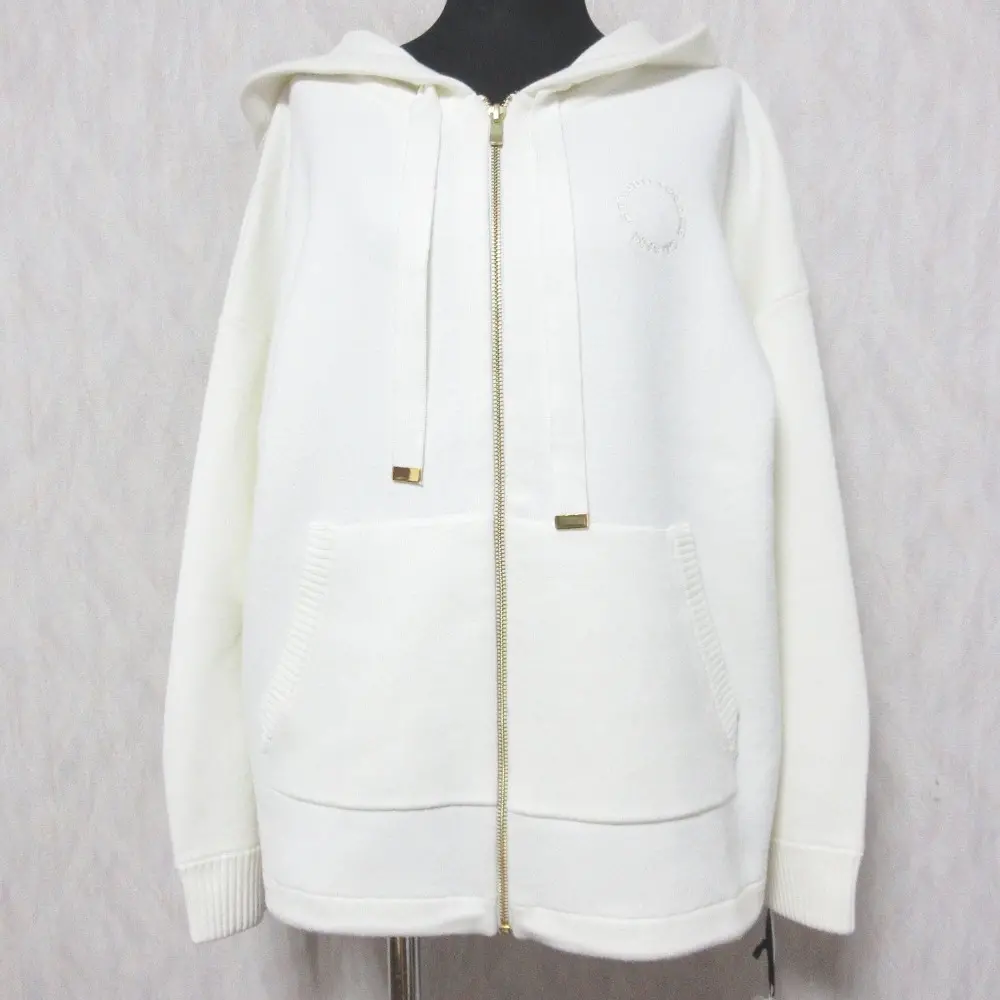 24SS Grace Class グレースクラス グレースコンチネンタル ロゴ刺繍ニットパーカー フーディー 0224153108 36 ホワイト