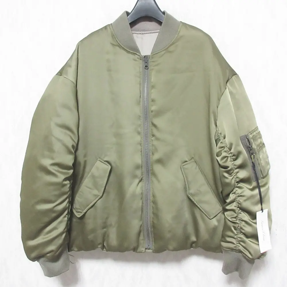 23AW Grace Class グレースクラス リバーシブルミリタリージャケット 中綿ブルゾン 0223301102 36 カーキ×ベージュ