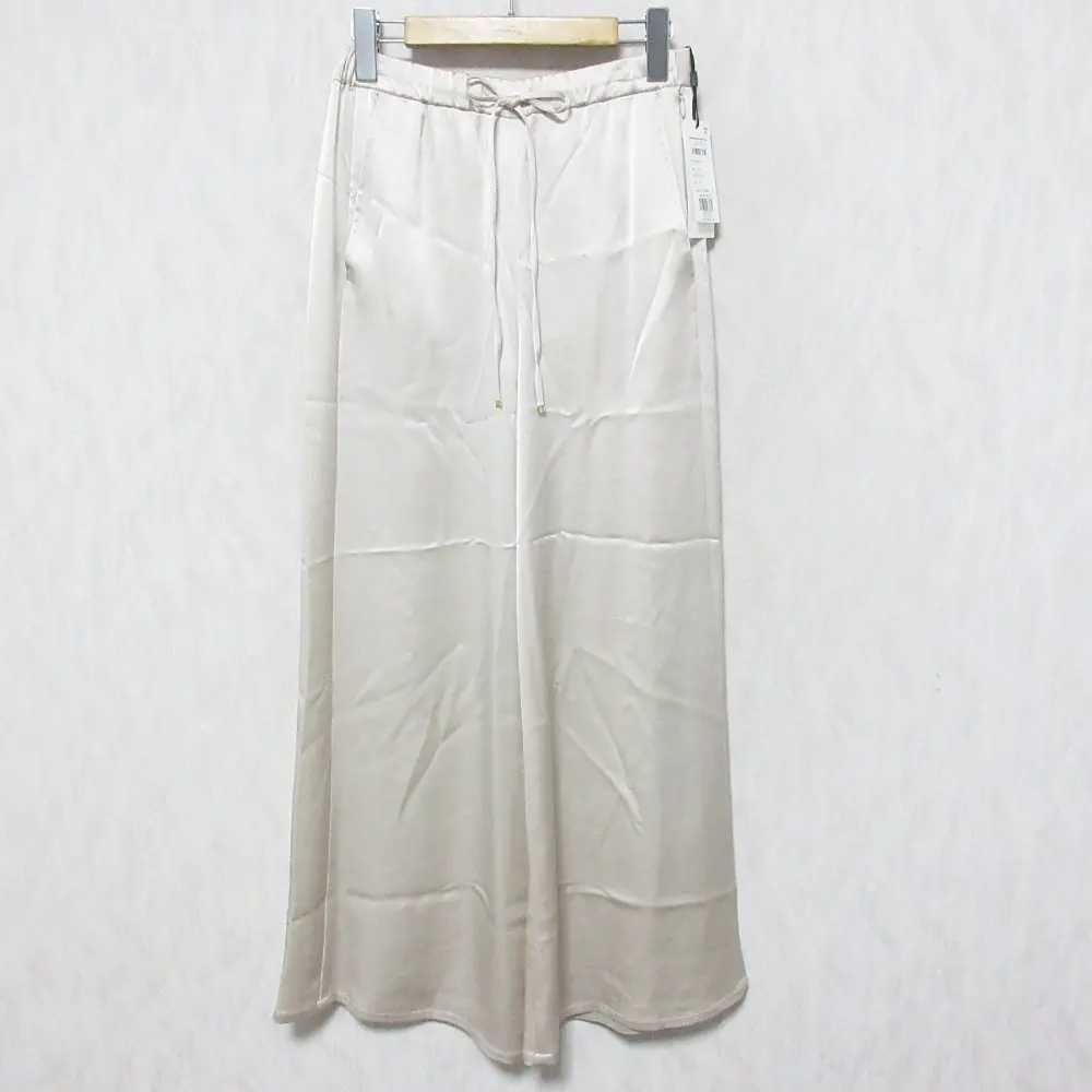 24AW Grace Class グレースクラス オンライン完売カラー サテンラインイージーパンツ 0224311075 36 ベージュ