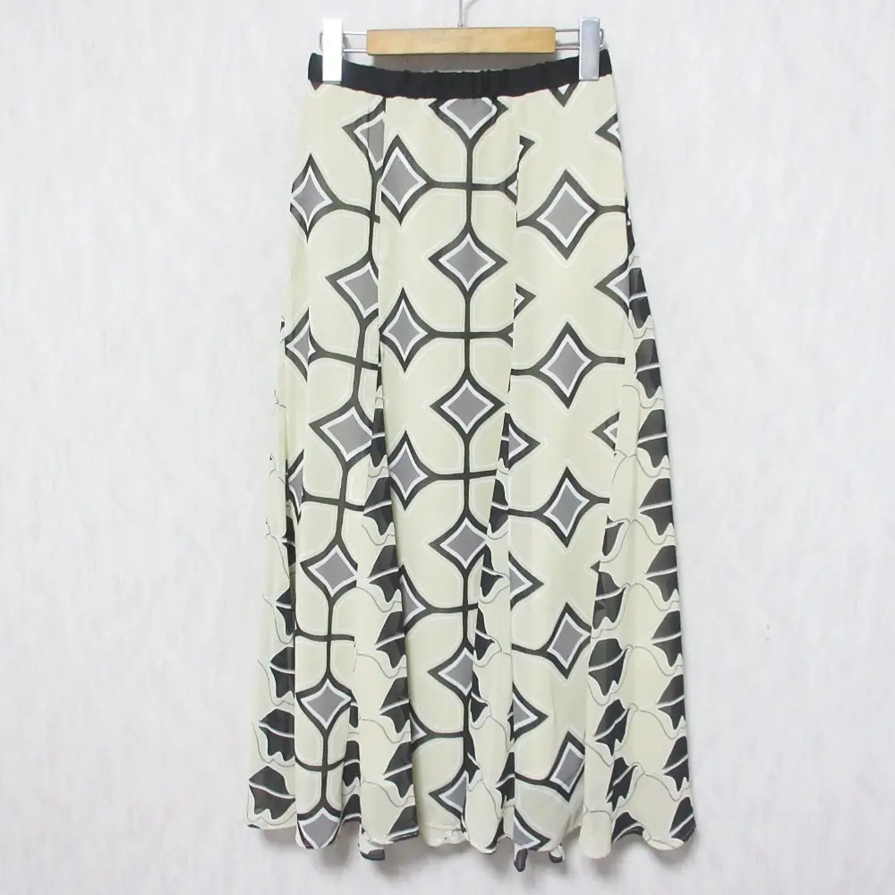 23AW Grace Class グレースクラス グレースコンチネンタル ロング イージー キカリップコンビスカート 0223421081 36 ベージュ