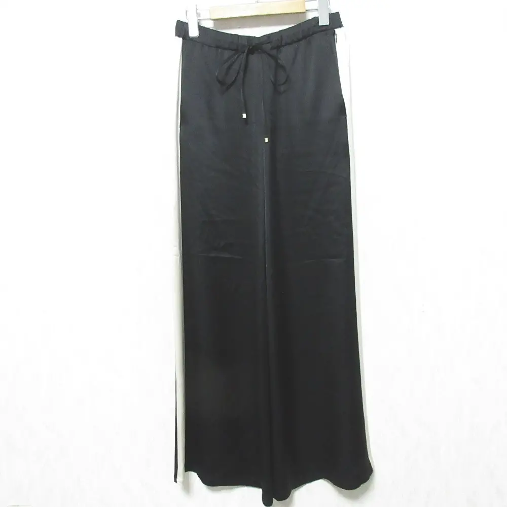 24AW Grace Class グレースクラス グレースコンチネンタル サテンラインイージーパンツ スラックス 0224311075 38 ブラック