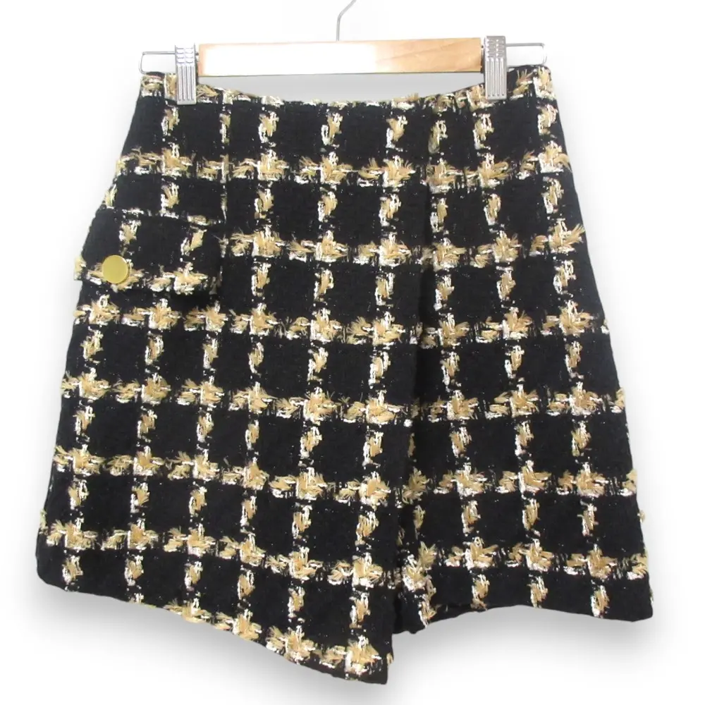 23AW Grace Class グレースクラス Jules Tournier社製 フェザーチェックツイードショートパンツ 0223311224 36 ベージュ