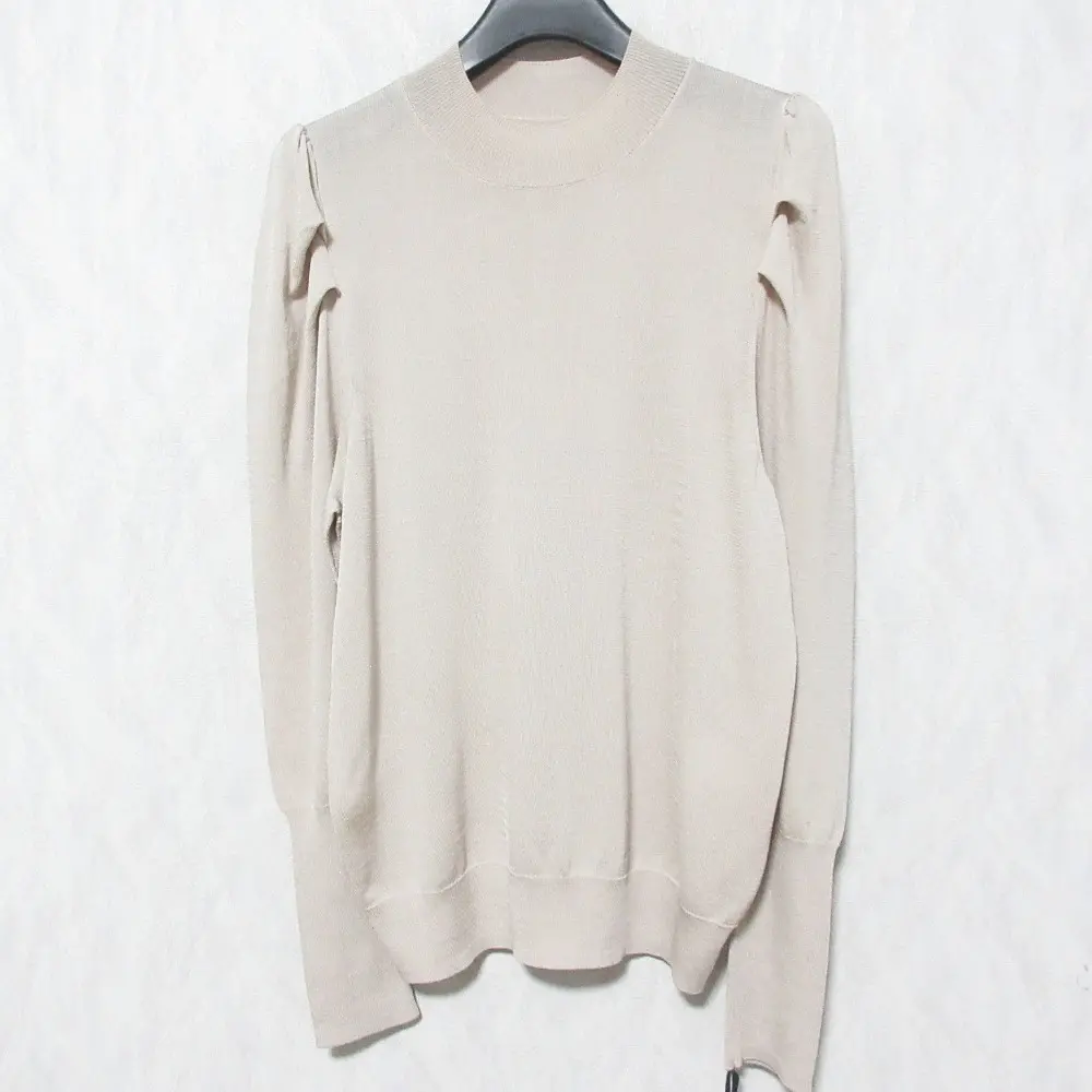 24SS Grace Class グレースクラス グレースコンチネンタル タックスリーブニットトップ カットソー 0224143051 36 べージュ