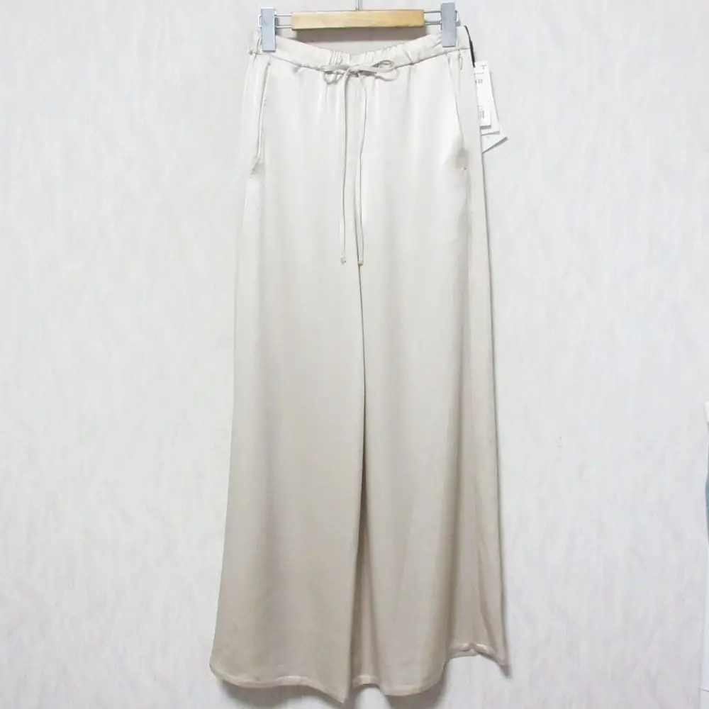 24AW GRACE CLASS グレースクラス グレースコンチネンタル サテンラインイージーパンツ スラックス 0224311075 36 ベージュ