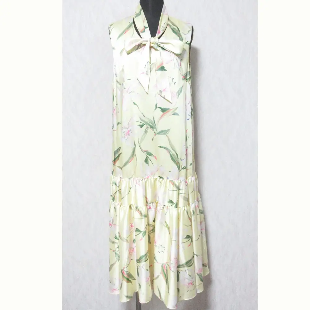 Grace Class グレースクラス グレースコンチネンタル カサブランカプリントドレス ロングワンピース 0221135114 36 イエロー